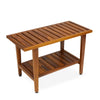 The LIV, Teak Shower Bench 30 inch